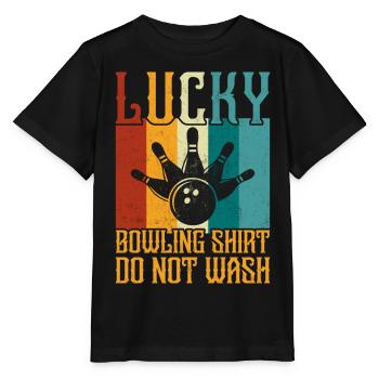 Bowling - Stanley/Stella Kinder T-Shirt MINI CREATOR  - Schwarz - Vorne - Mikhail (115cm)