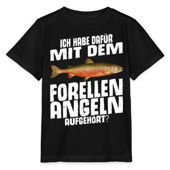 Forellen Angeln - Stanley/Stella Kinder T-Shirt MINI CREATOR  - Schwarz - Vorne - Mikhail (115cm)