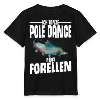 Forellen Angeln - Stanley/Stella Kinder T-Shirt MINI CREATOR  - Schwarz - Vorne - Mikhail (115cm)