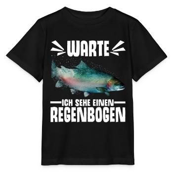 Forellen Angeln - Stanley/Stella Kinder T-Shirt MINI CREATOR  - Schwarz - Vorne - Mikhail (115cm)