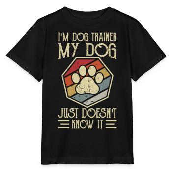 Dog Trainer - Stanley/Stella MINI CREATOR Kids’ T-Shirt - black - Front - Mikhail (115cm)