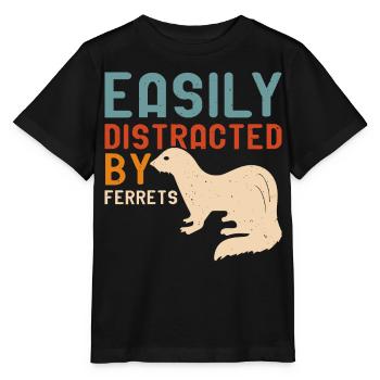 Frettchen - Stanley/Stella Kinder T-Shirt MINI CREATOR  - Schwarz - Vorne - Mikhail (115cm)