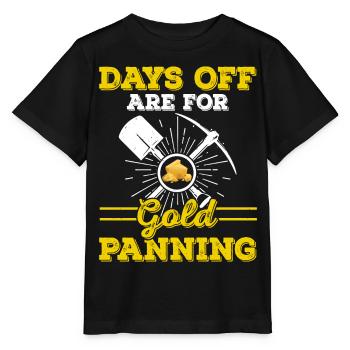 Gold Panning Gold Panning Gold Prospector Gold Prospector - Stanley/Stella MINI CREATOR Kids’ T-Shirt - black - Front - Mikhail (115cm)