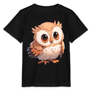 Hibou - T-shirt bio MINI CREATOR Stanley/Stella Enfant - noir - Devant - Mikhail (115cm)