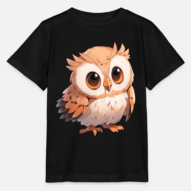 Eule - Stanley/Stella Kinder T-Shirt MINI CREATOR - Schwarz