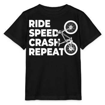 Radeln Fallen Wiederholen - Stanley/Stella Kinder T-Shirt MINI CREATOR  - Schwarz - Vorne - Mikhail (115cm)