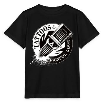TATOUAGES AMOUR DOULOUREUX - T-shirt bio MINI CREATOR Stanley/Stella Enfant - noir - Devant - Mikhail (115cm)