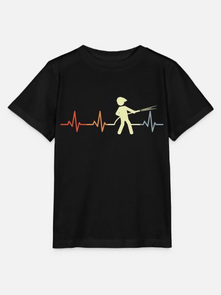 Feuerwehr Herzklopfen - Stanley/Stella Kinder T-Shirt MINI CREATOR  - Schwarz
