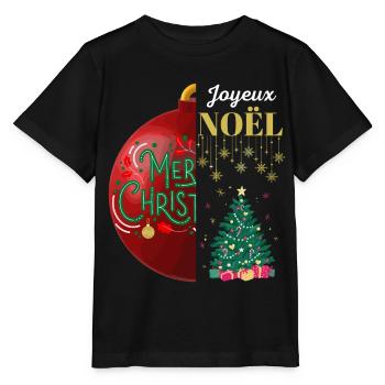 Frohe Weihnachten und frohe Weihnachten - Stanley/Stella Kinder T-Shirt MINI CREATOR  - Schwarz - Vorne - Mikhail (115cm)