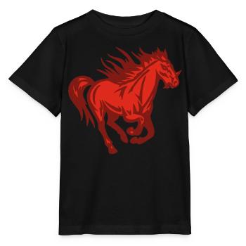 Demonic Horse - Stanley/Stella MINI CREATOR Kids’ T-Shirt - black - Front - Mikhail (115cm)