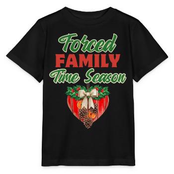 Ironique Dire Fête De Famille Drôle Noël - T-shirt bio MINI CREATOR Stanley/Stella Enfant - noir - Devant - Mikhail (115cm)