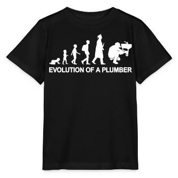 Development of a plumber - Stanley/Stella MINI CREATOR Kids’ T-Shirt - black - Front - Mikhail (115cm)