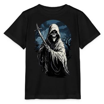 Spooky Halloween Grim Reaper Grim Reaper - Stanley/Stella MINI CREATOR Kids’ T-Shirt - black - Front - Mikhail (115cm)