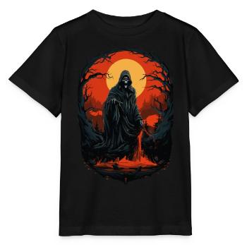 Spooky Halloween Grim Reaper Grim Reaper - Stanley/Stella MINI CREATOR Kids’ T-Shirt - black - Front - Mikhail (115cm)