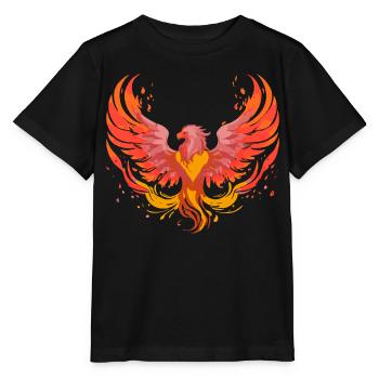 Phoenix Phönix - Stanley/Stella Kinder T-Shirt MINI CREATOR  - Schwarz - Vorne - Mikhail (115cm)
