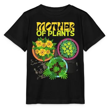 Mother of Plants Funny Saying for Plant Mom - Stanley/Stella MINI CREATOR Kids’ T-Shirt - black - Front - Mikhail (115cm)