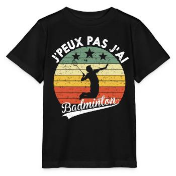 Ich kann kein humorvolles Badminton-Geschenk haben - Stanley/Stella Kinder T-Shirt MINI CREATOR  - Schwarz - Vorne - Mikhail (115cm)