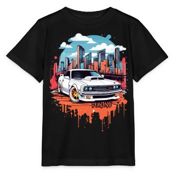 Tuning Voiture, Sport Automobile - T-shirt bio MINI CREATOR Stanley/Stella Enfant - noir - Devant - Mikhail (115cm)
