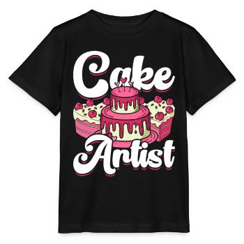 Pâtissier, Pâtissier, Pâtissier - T-shirt bio MINI CREATOR Stanley/Stella Enfant - noir - Devant - Mikhail (115cm)