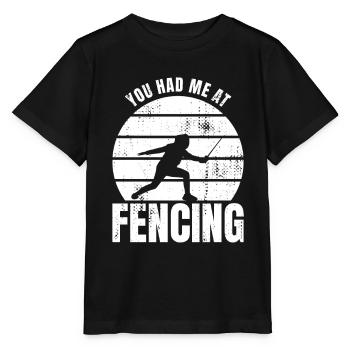 You had me fencing - Stanley/Stella MINI CREATOR Kids’ T-Shirt - black - Front - Mikhail (115cm)