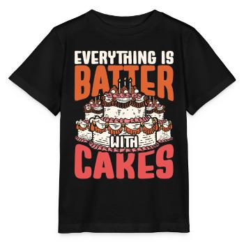 Chef Pâtissier, Pâtissier, Artiste Pâtissier, Pâtissier - T-shirt bio MINI CREATOR Stanley/Stella Enfant - noir - Devant - Mikhail (115cm)