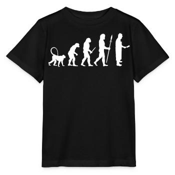 Développement d’une boucherie - T-shirt bio MINI CREATOR Stanley/Stella Enfant - noir - Devant - Mikhail (115cm)