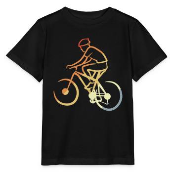 Vététistes vintage - T-shirt bio MINI CREATOR Stanley/Stella Enfant - noir - Devant - Mikhail (115cm)