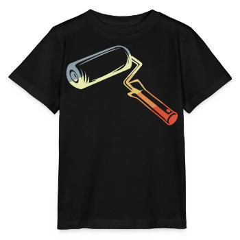 Retro Painter's Scroll Sketch - Stanley/Stella MINI CREATOR Kids’ T-Shirt - black - Front - Mikhail (115cm)