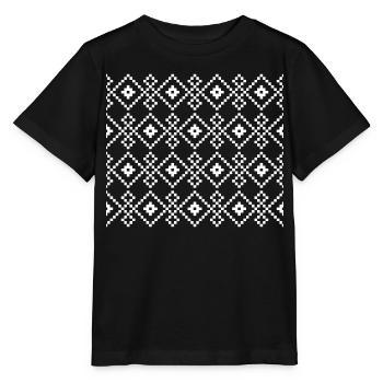 Christmas Plain Sweater (dark) - Stanley/Stella MINI CREATOR Kids’ T-Shirt - black - Front - Mikhail (115cm)