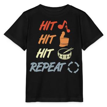 Beat and Repeat - Stanley/Stella MINI CREATOR Kids’ T-Shirt - black - Front - Mikhail (115cm)
