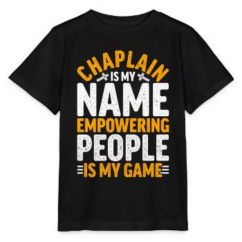 Kaplan Kleriker Pfarrer - Stanley/Stella Kinder T-Shirt MINI CREATOR  - Schwarz - Vorne - Mikhail (115cm)