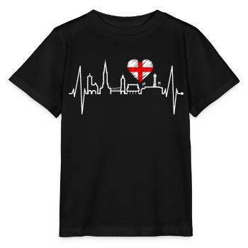 Freiburg im Breisgau Skyline Heartbeat Freiburger - Stanley/Stella MINI CREATOR Kids’ T-Shirt - black - Front - Mikhail (115cm)