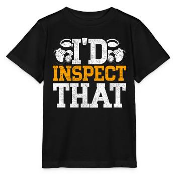 Garde-frontière, douanes, j’inspecterais ça - T-shirt bio MINI CREATOR Stanley/Stella Enfant - noir - Devant - Mikhail (115cm)