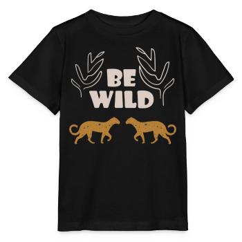 Be Wild - Stanley/Stella MINI CREATOR Kids’ T-Shirt - black - Front - Mikhail (115cm)
