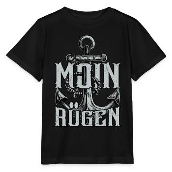 Moin Rügen - Stanley/Stella Kinder T-Shirt MINI CREATOR  - Schwarz - Vorne - Mikhail (115cm)