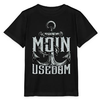 Moin Usedom - Stanley/Stella Kinder T-Shirt MINI CREATOR  - Schwarz - Vorne - Mikhail (115cm)
