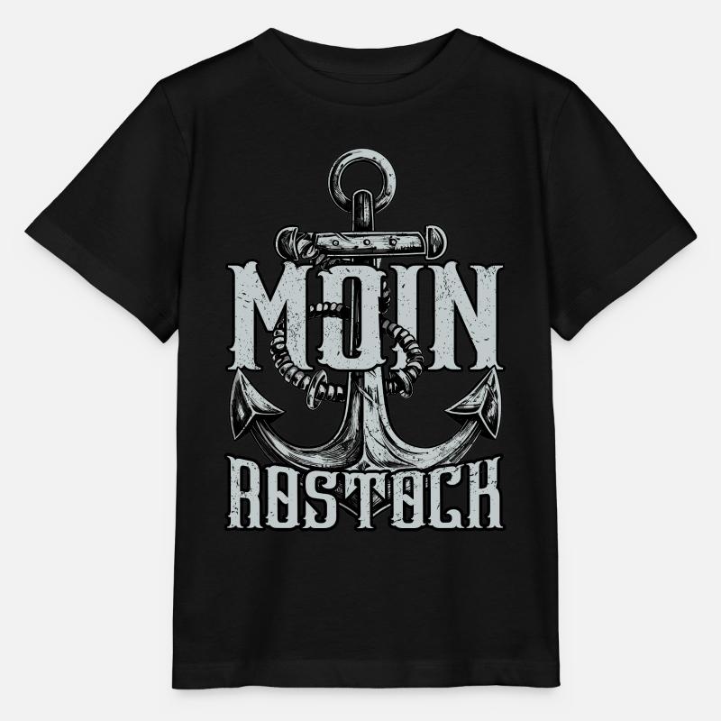 Moin Rostock - Stanley/Stella Kinder T-Shirt MINI CREATOR - Schwarz