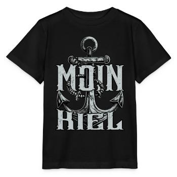 Moin Kiel - Stanley/Stella Kinder T-Shirt MINI CREATOR  - Schwarz - Vorne - Mikhail (115cm)