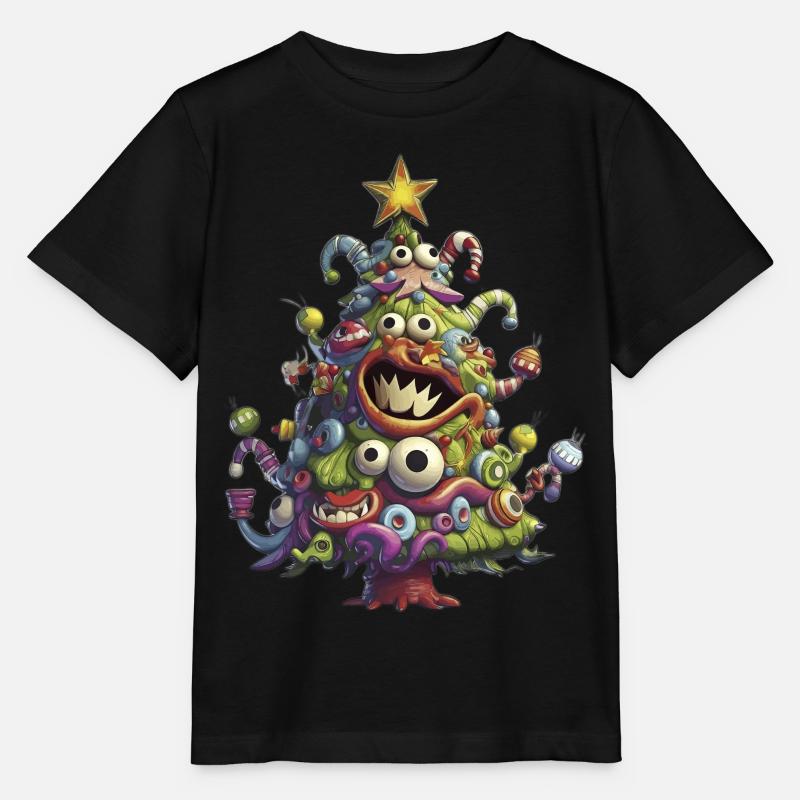 Arbre de Noël Arbre de Noël Arbre de Noël - T-shirt bio MINI CREATOR Stanley/Stella Enfant - noir