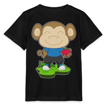 Monkey Apple - Stanley/Stella MINI CREATOR Kids’ T-Shirt - black - Front - Mikhail (115cm)