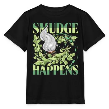 Smudging Fumigation Smudge Happens - Stanley/Stella MINI CREATOR Kids’ T-Shirt - black - Front - Mikhail (115cm)