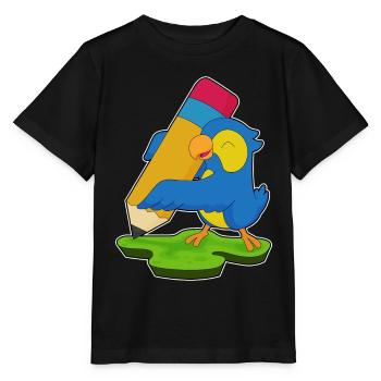 Parrot Pupil Pencil School - Stanley/Stella MINI CREATOR Kids’ T-Shirt - black - Front - Mikhail (115cm)