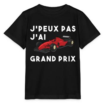 Je peux pas j ai grand prix - T-shirt bio MINI CREATOR Stanley/Stella Enfant - noir - Devant - Mikhail (115cm)