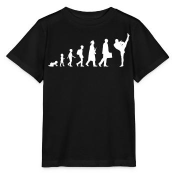 Développement du kickboxing - T-shirt bio MINI CREATOR Stanley/Stella Enfant - noir - Devant - Mikhail (115cm)