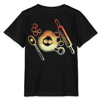 Baking Ingredients Vintage Look - Stanley/Stella MINI CREATOR Kids’ T-Shirt - black - Front - Mikhail (115cm)