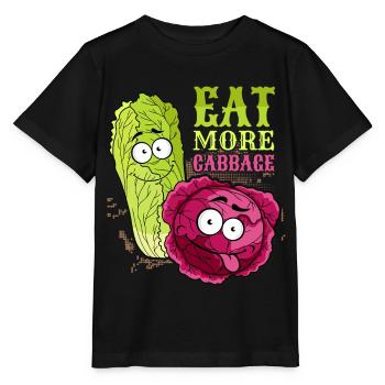 Choux, dicton drôle, chou rouge, chou chinois - T-shirt bio MINI CREATOR Stanley/Stella Enfant - noir - Devant - Mikhail (115cm)