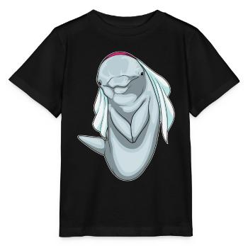 Delfin Braut Schleier Hochzeit - Stanley/Stella Kinder T-Shirt MINI CREATOR  - Schwarz - Vorne - Mikhail (115cm)