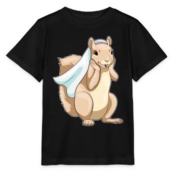 Eichhörnchen Braut Schleier Hochzeit - Stanley/Stella Kinder T-Shirt MINI CREATOR  - Schwarz - Vorne - Mikhail (115cm)