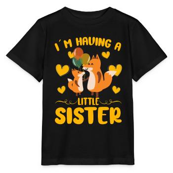 Baby Sister Reveal In Having A Little Sister Fox - Stanley/Stella MINI CREATOR Kids’ T-Shirt - black - Front - Mikhail (115cm)