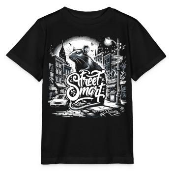 Rat Street Art - Stanley/Stella MINI CREATOR Kids’ T-Shirt - black - Front - Mikhail (115cm)